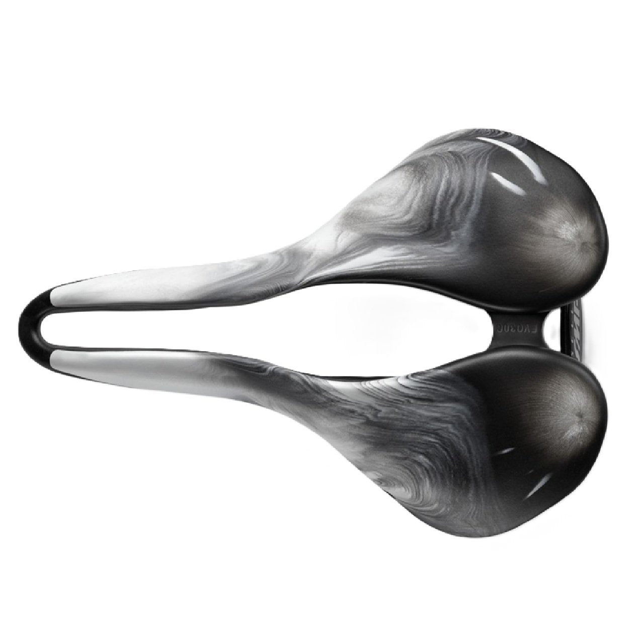 Selle SMP EVO 30C  Bike Saddle - Steel Rails, Liquid Stone White/Black