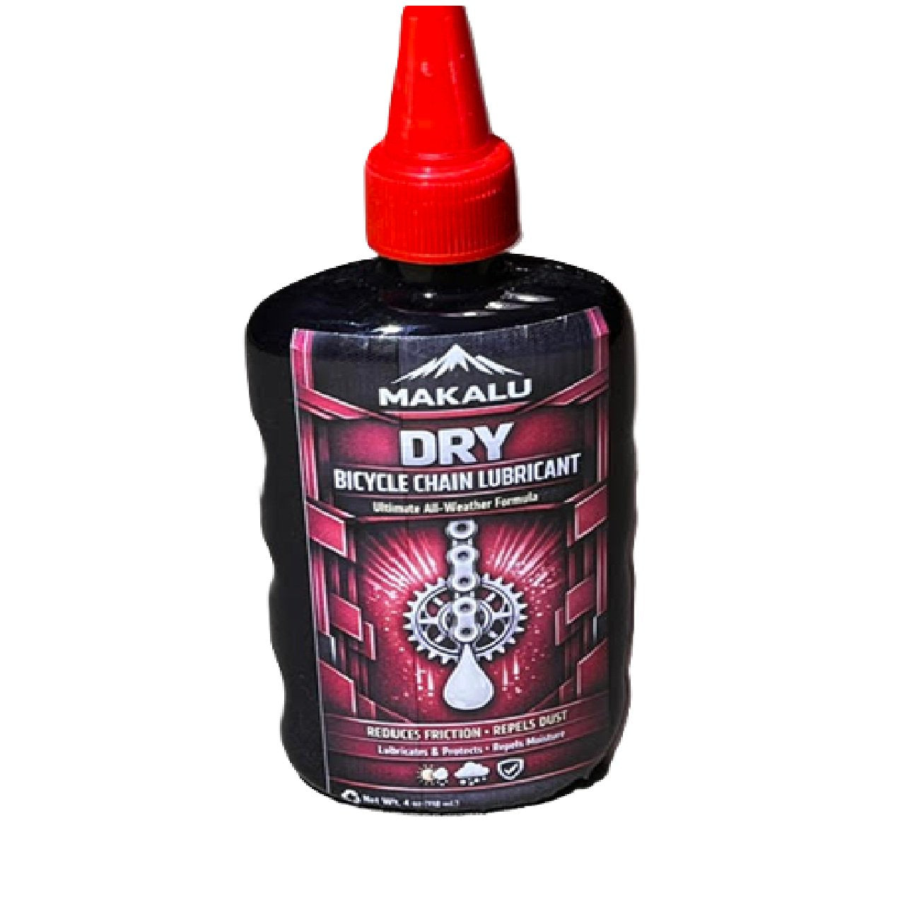 Makalu Dry Bicycle Chain Lubricant 4oz (2 Pack)
