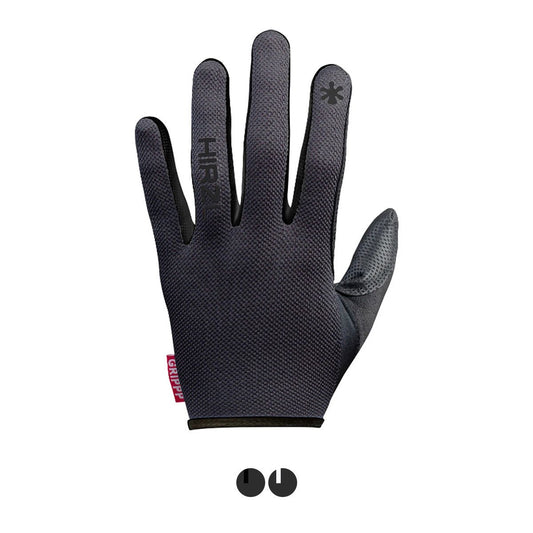 HIRZL - GRIPPP LIGHT FF -Full Finger MTB Bike Gloves Black/Black