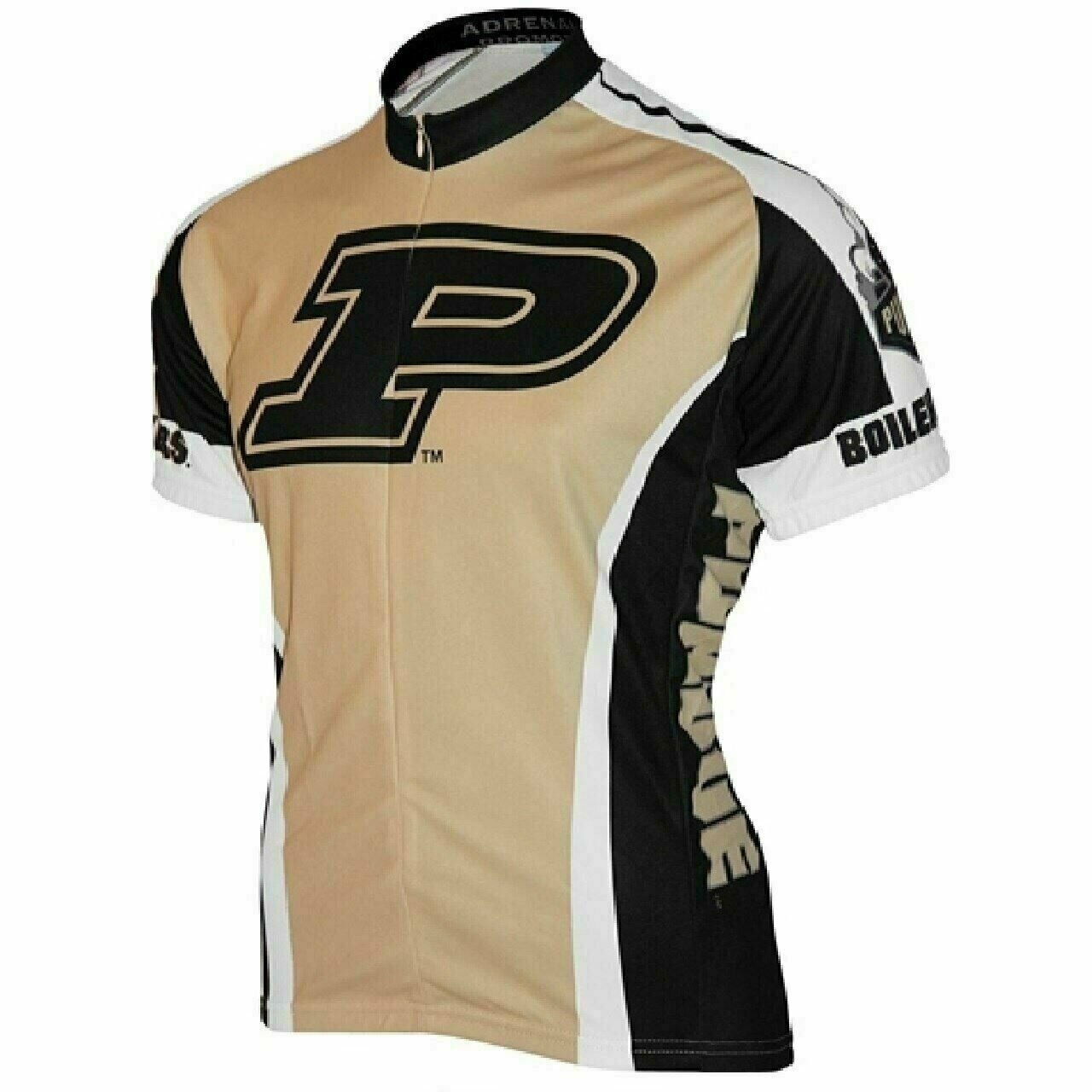 Purdue University Boilermakers Cycling Jersey Full zip Men's Short Sleeve