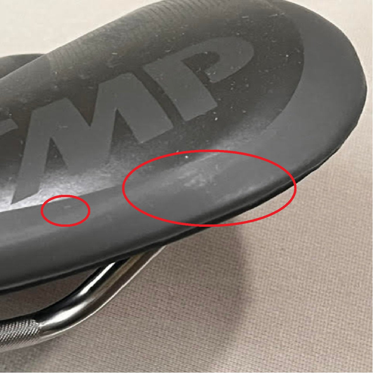 Selle Smp Well Gel Saddle Grey-Brown Gravel, 144Mm  Used BM1