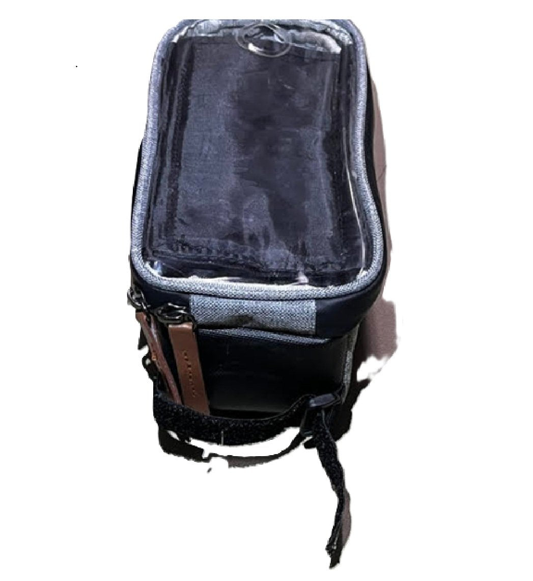 Bell Stowaway 500 Top Tube Bike Bag w/Touchscreen Phone Pocket, Charcoal Gray Bm1