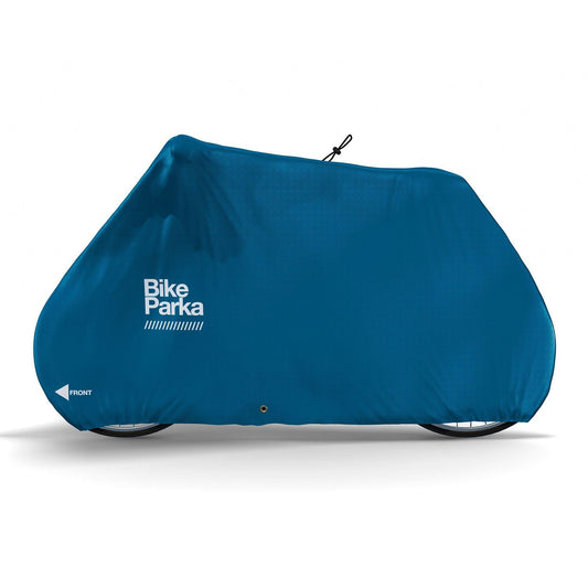 BikeParka Stash Bike Cover - Waterproof RipStop All Weather Bike Protection-Ciel Blue