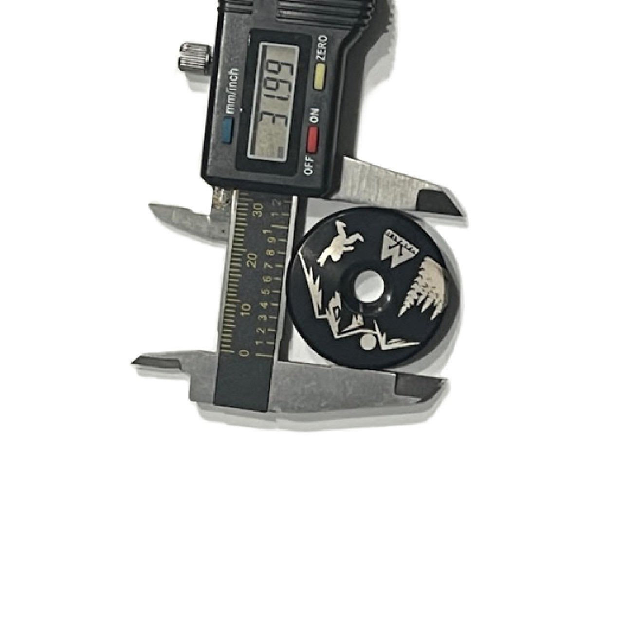 Makalu Sasquatch (Big Foot) Custom Bicycle Stem Top Cap Peace-Black