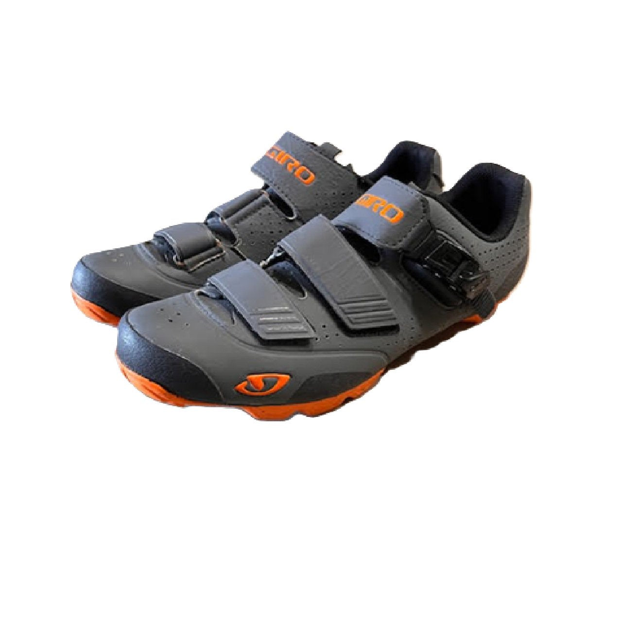 Giro Privateer R Cycling Shoes MTB 42 Men's US 9  Dark Shadow Flame Orange