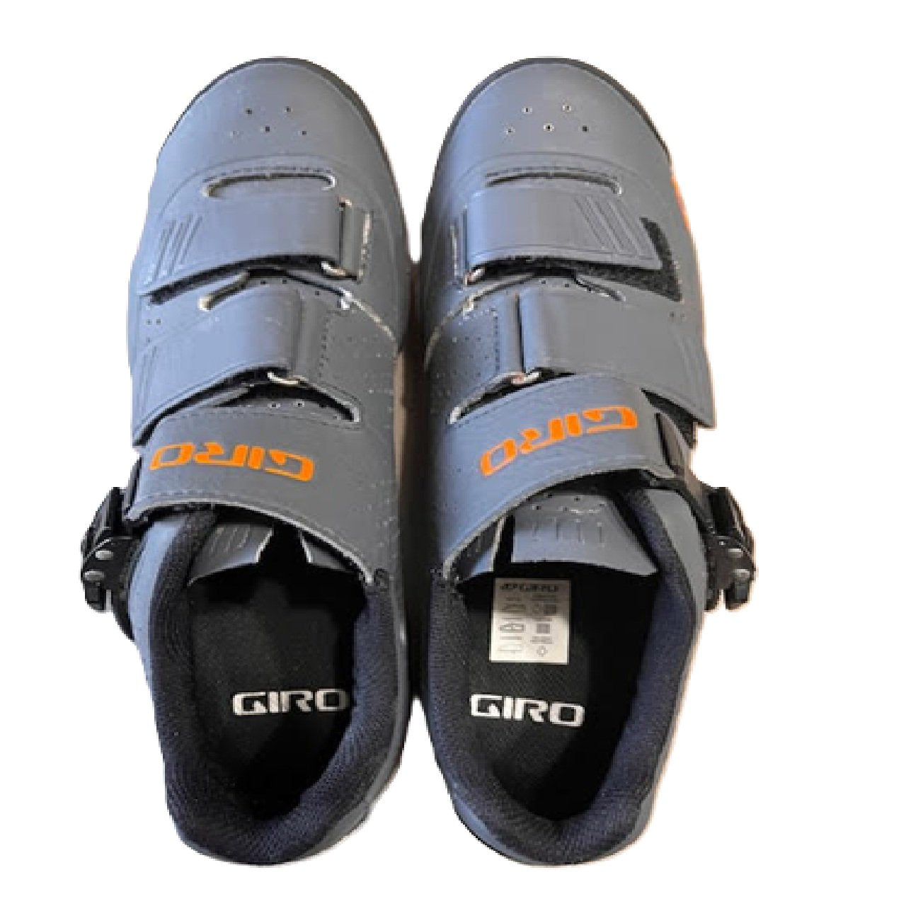 Giro Privateer R Cycling Shoes MTB 42 Men's US 9  Dark Shadow Flame Orange