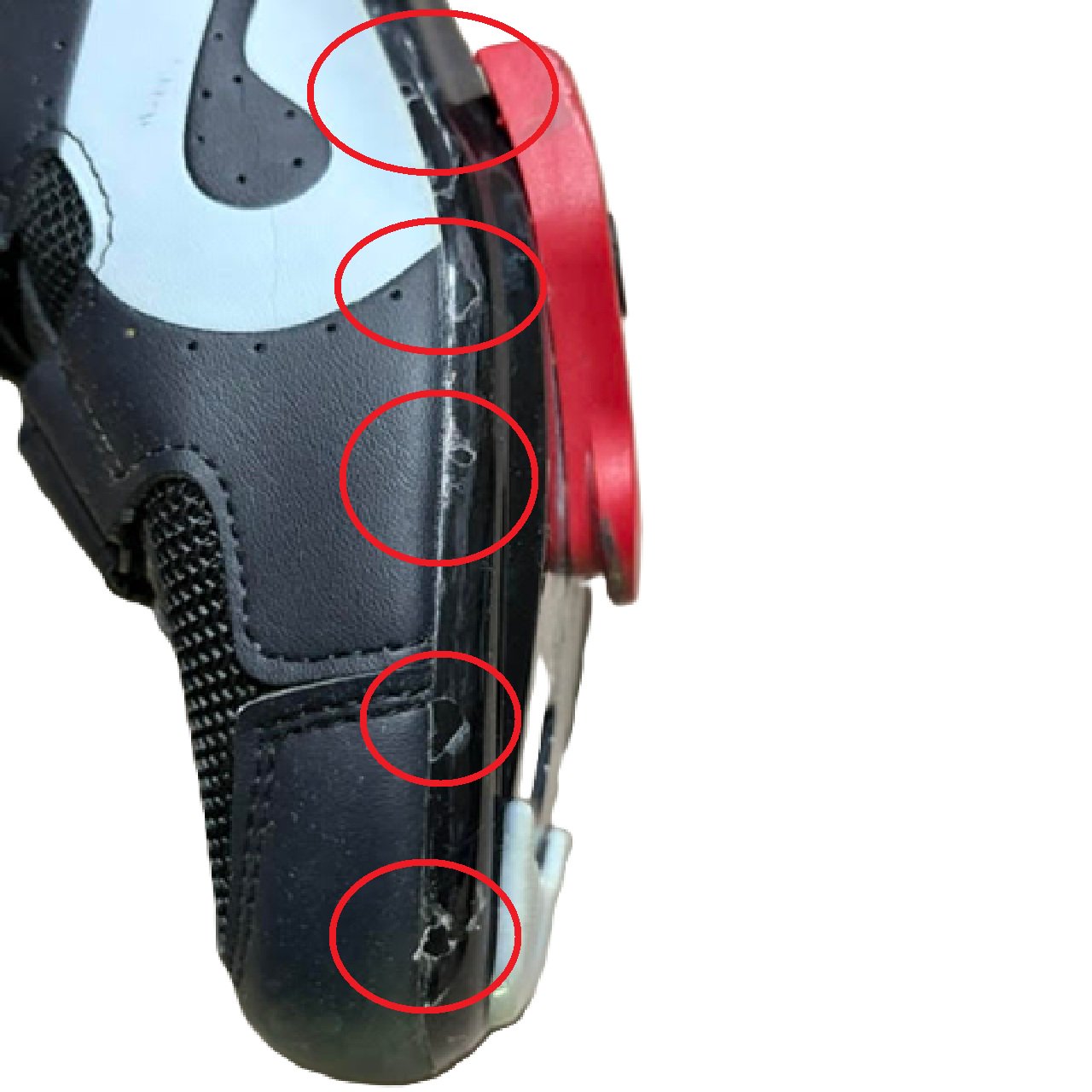 Peloton PL-SH-02 Indoor Cycling Shoes Black/Red EU 44 with Cleats BM1