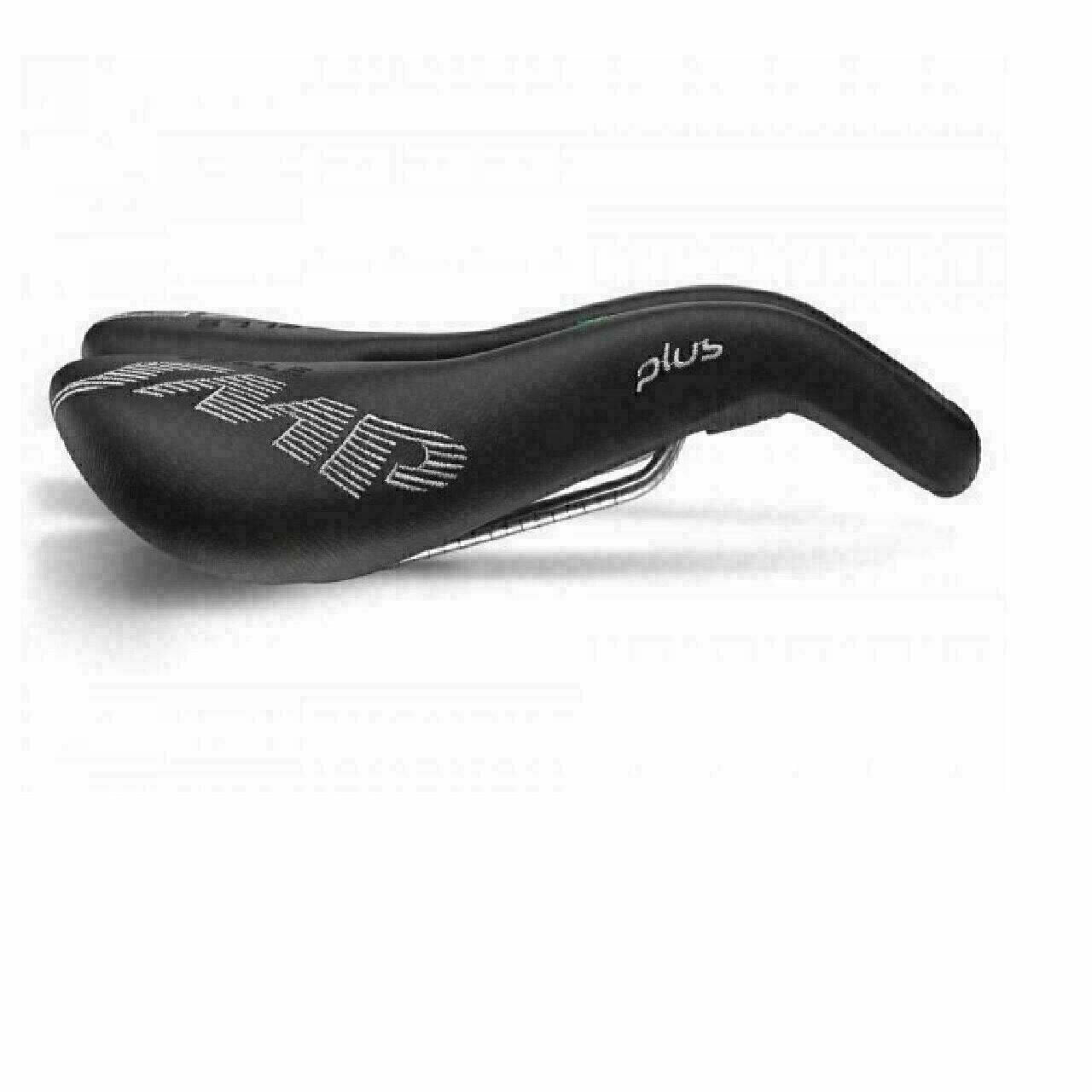Selle SMP Plus Bike Saddle MTB or Road Bike Seat Black Leather