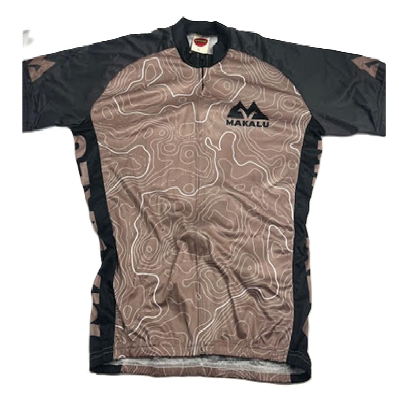 Makalu Topography full zip Cycling Jersey Large -Earth
