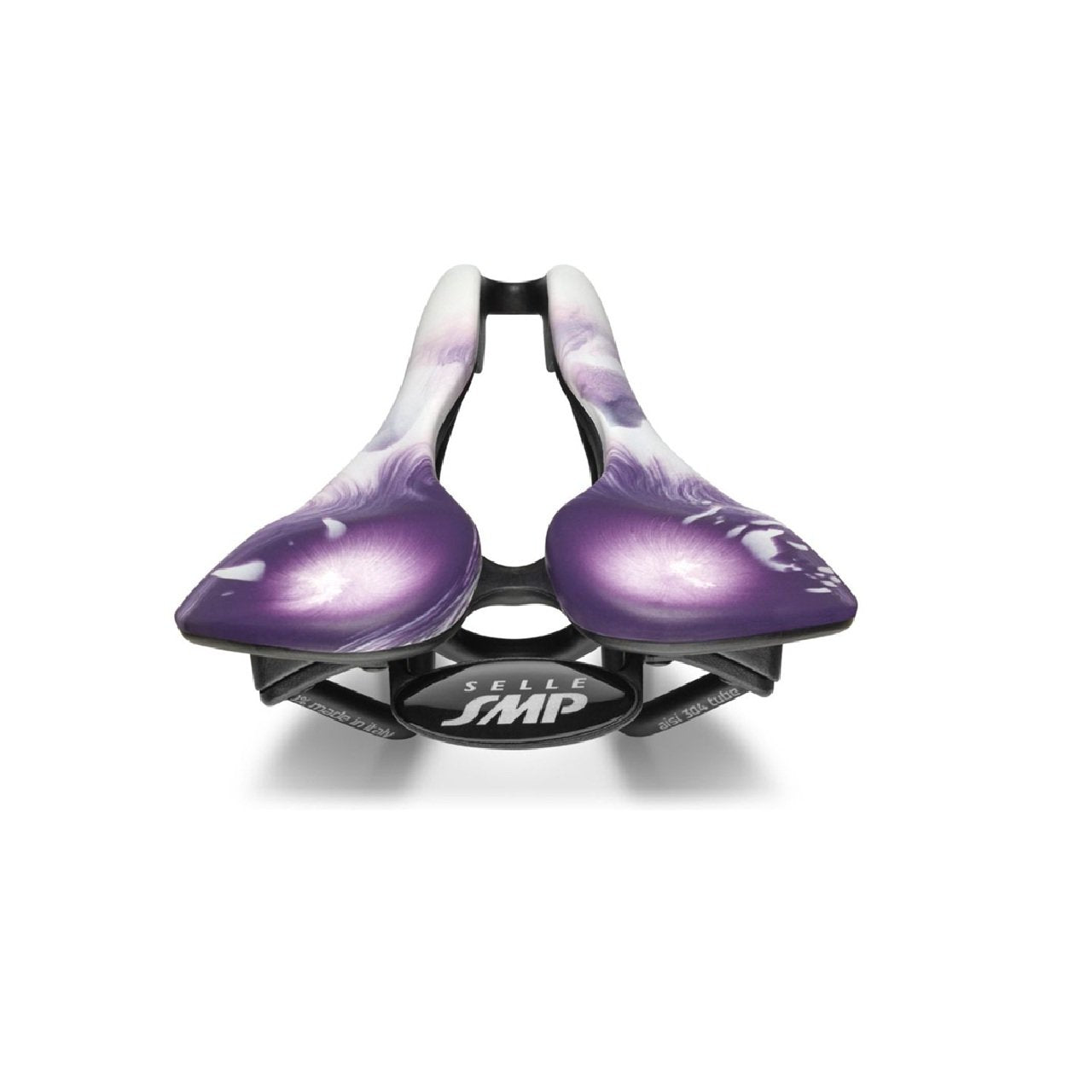 Selle SMP EVO 20C Bike Seat Liquid Stone White/Purple Saddle