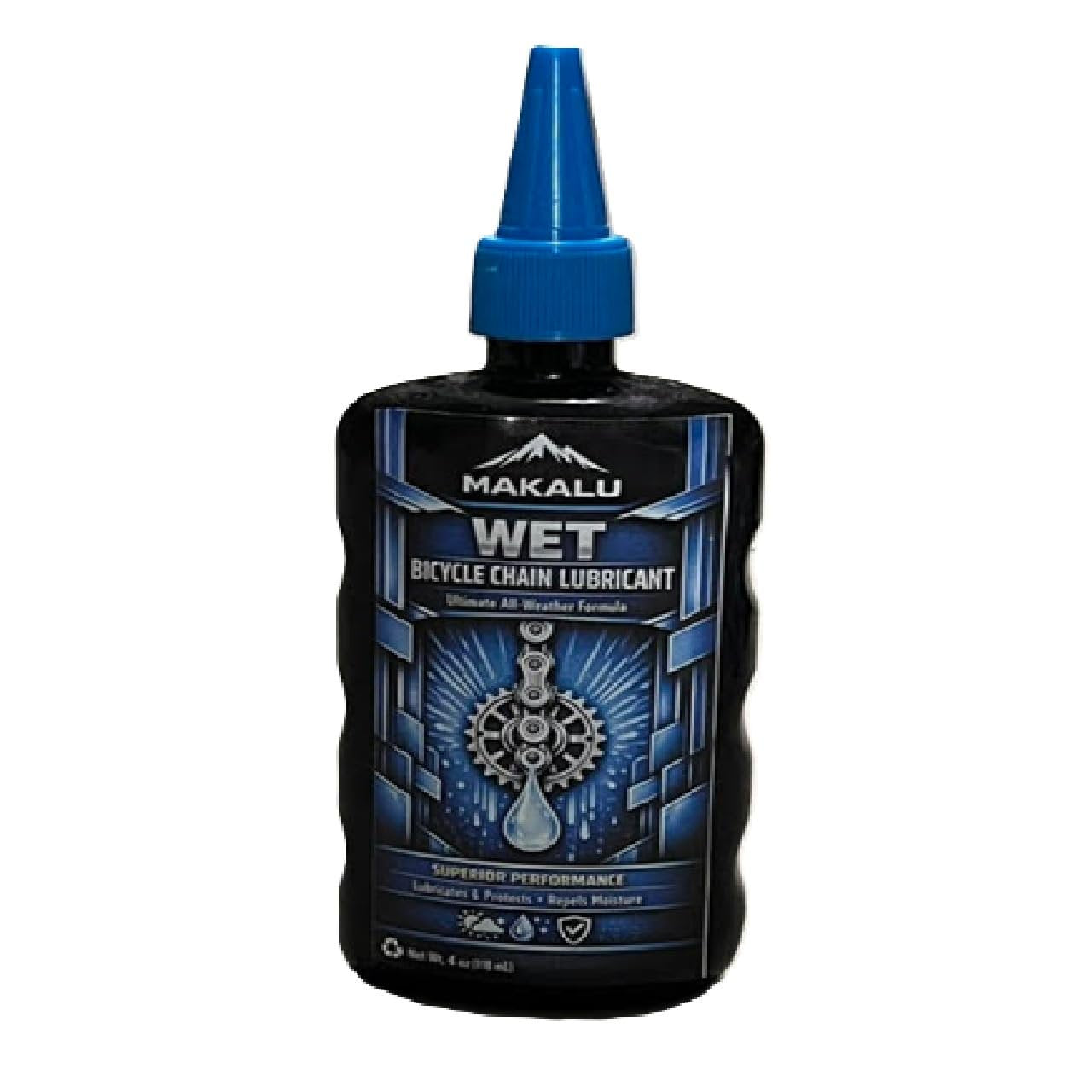 Makalu Wet Long Lasting Bicycle Chain Lubricant 4oz