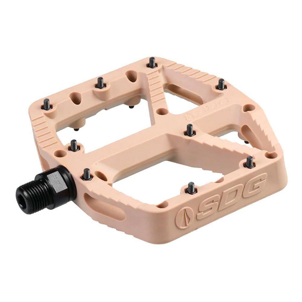 SDG Components, Comp, Platform Pedals, Composite,  Cr-Mo, 9/16'', Tan Pair