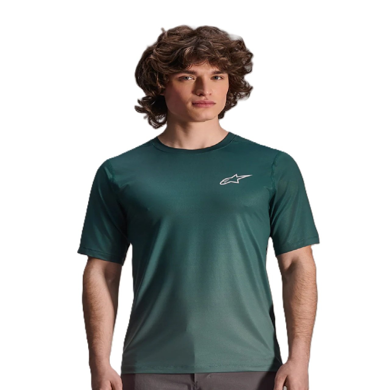 Alpinestars A-Dura Rise MTB Cycling Jersey - Short Sleeve- Pine