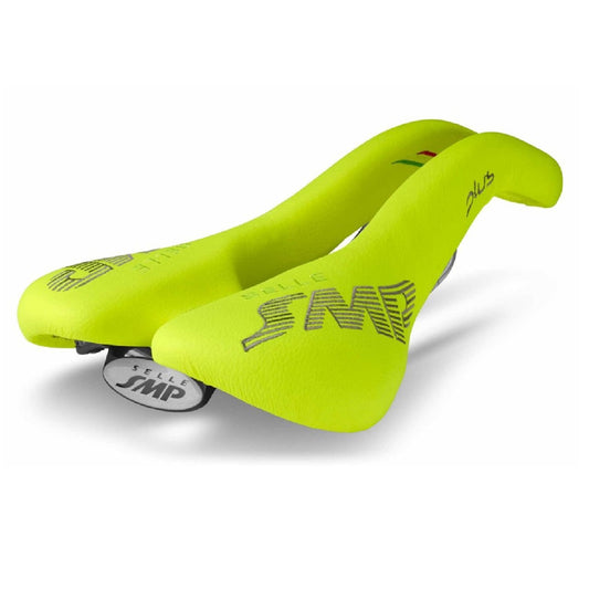 Selle SMP Plus Bike Saddle FLUO Yellow | Road or MTB
