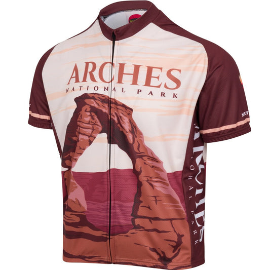 World Jerseys Aches National Park Men's Full Zip Cycling jersey
