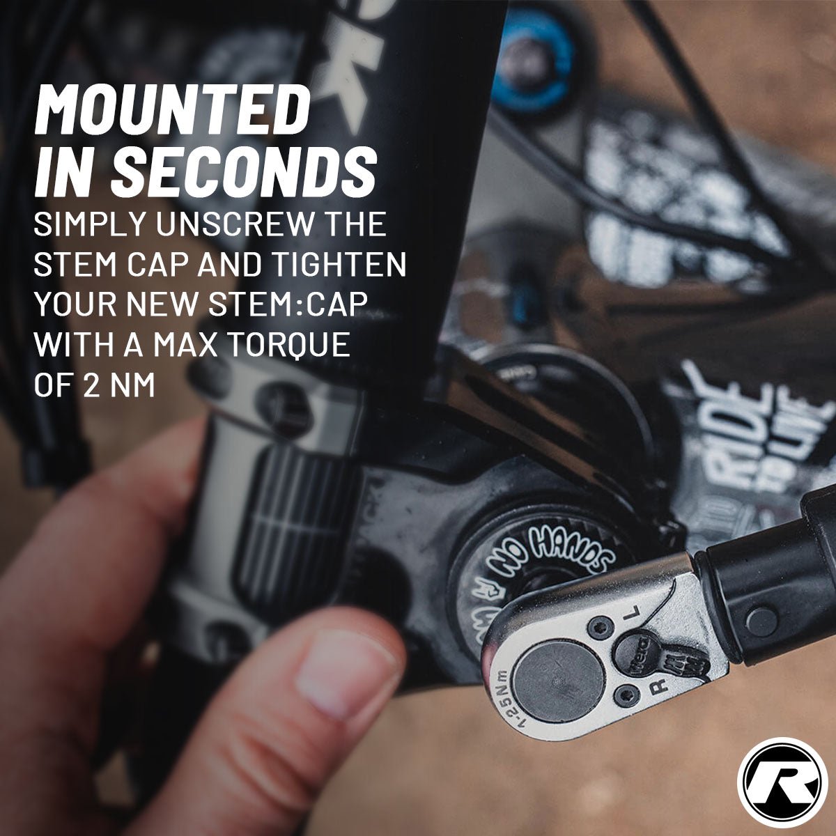 Riesel Design Illuminati STEM CAP - Bicycle Stem Cap, 1 1/8" Steerer Tube