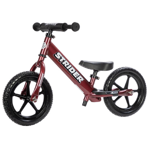 Strider Pro Lightweight Balance Bike  Learn to Ride -Maroon