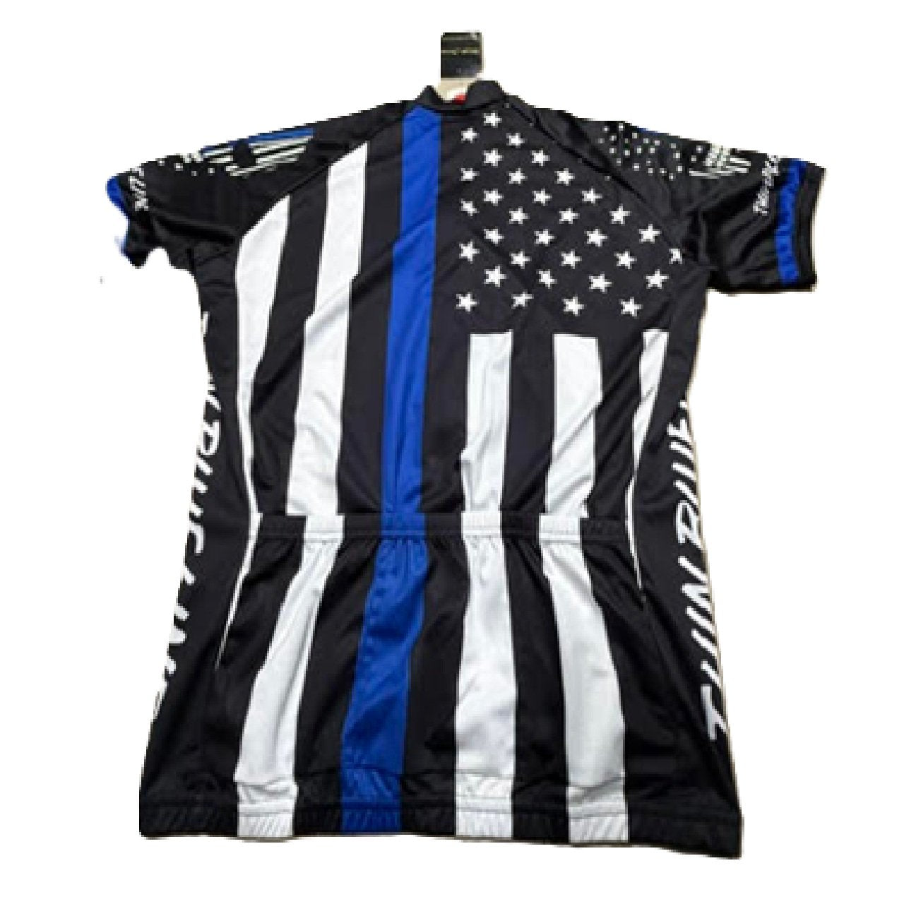 World Jersey Thin Blue Line American Flag Police Cycling Jersey XL-BM1