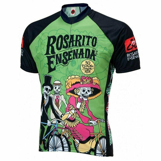 World Jerseys Rosarito Ensenada Day of the Dead Cycling Jersey Full Zip  Men's