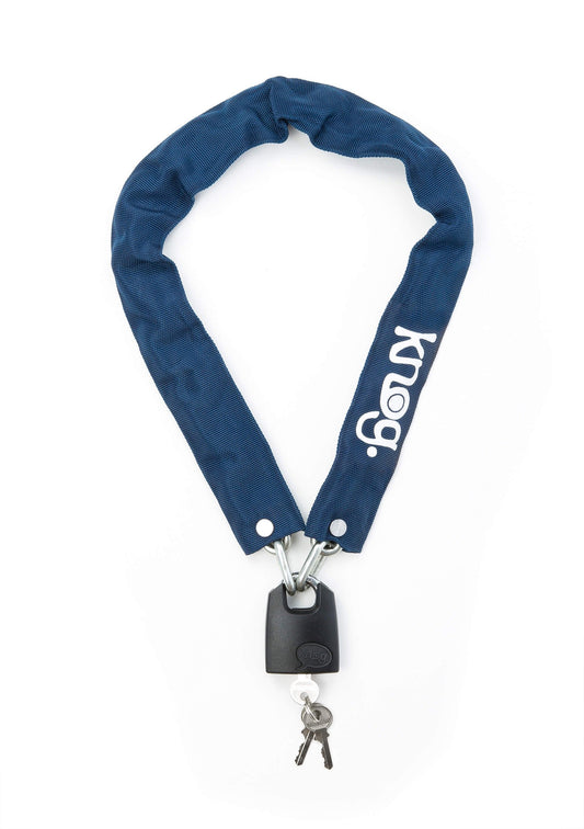 Knog Straight Jacket Skinny Chain Bike Lock - 31.5 Inch Hardened Steel-Blue