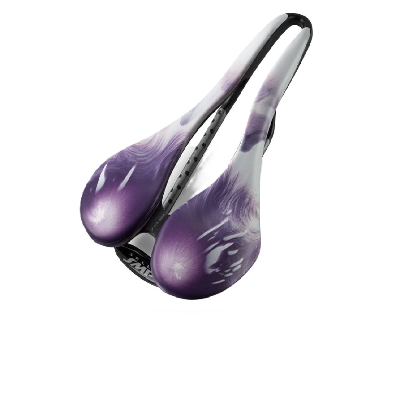 Selle SMP EVO 20C Carbon Rail Bike Saddle - Lightweight Liquid Stone Purple/White
