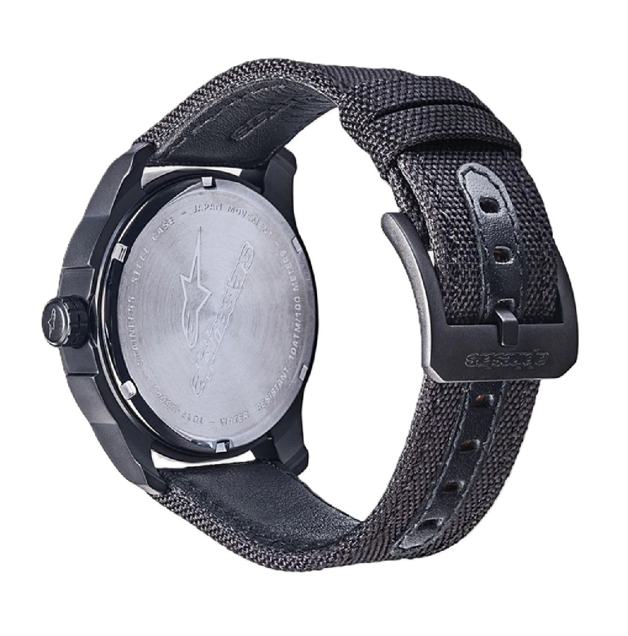 Alpinestars Tech Watch 3H 45mm Sport Watch Black-Black/Yellow