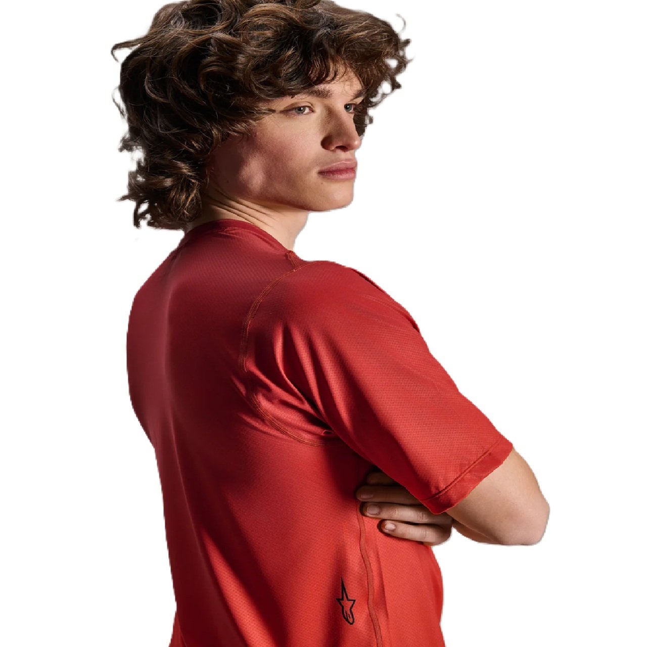 Alpinestars A-Dura Rise MTB Cycling Jersey - Short Sleeve- Spicy Orange