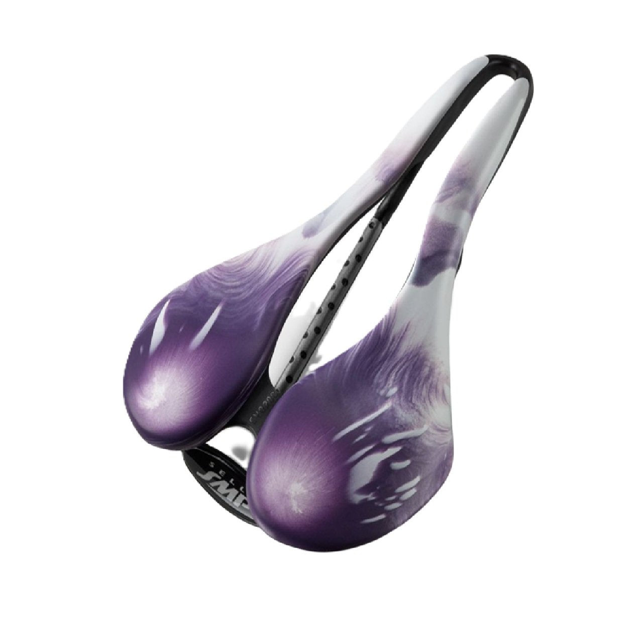 Selle SMP EVO 30C Carbon Rail Bike Saddle Lightweight Liquid Stone Purple/White