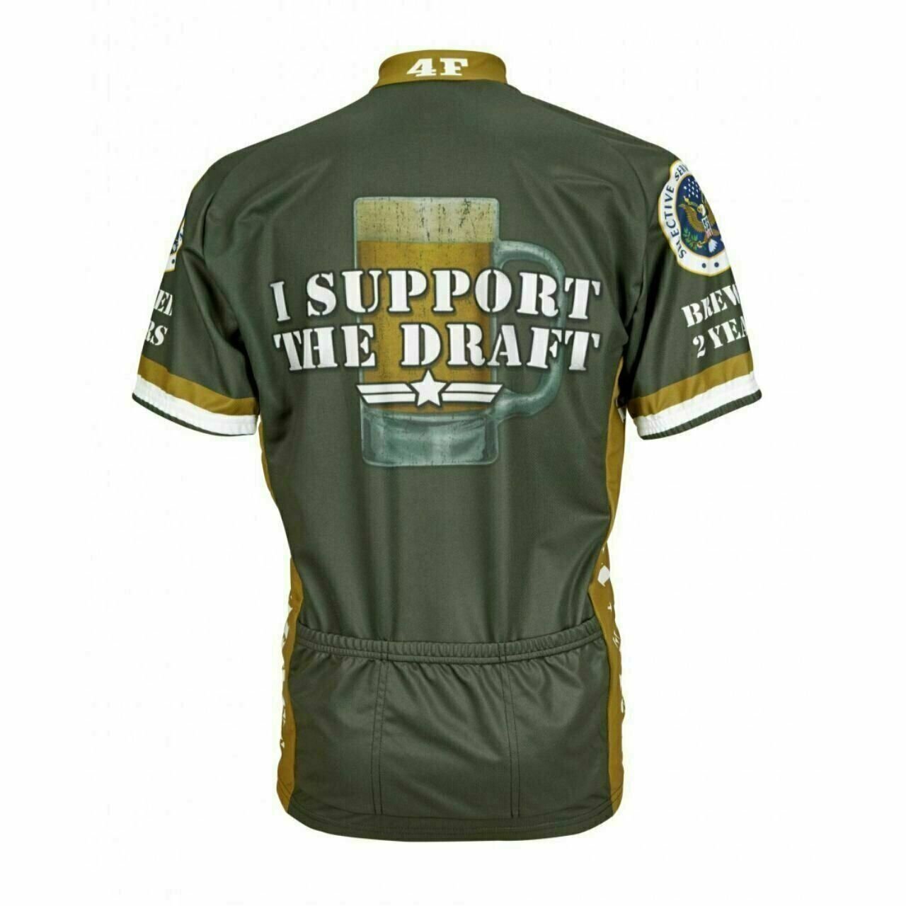 I Support the Draft Cycling Jersey | Beer Short sleeve Full zip men's