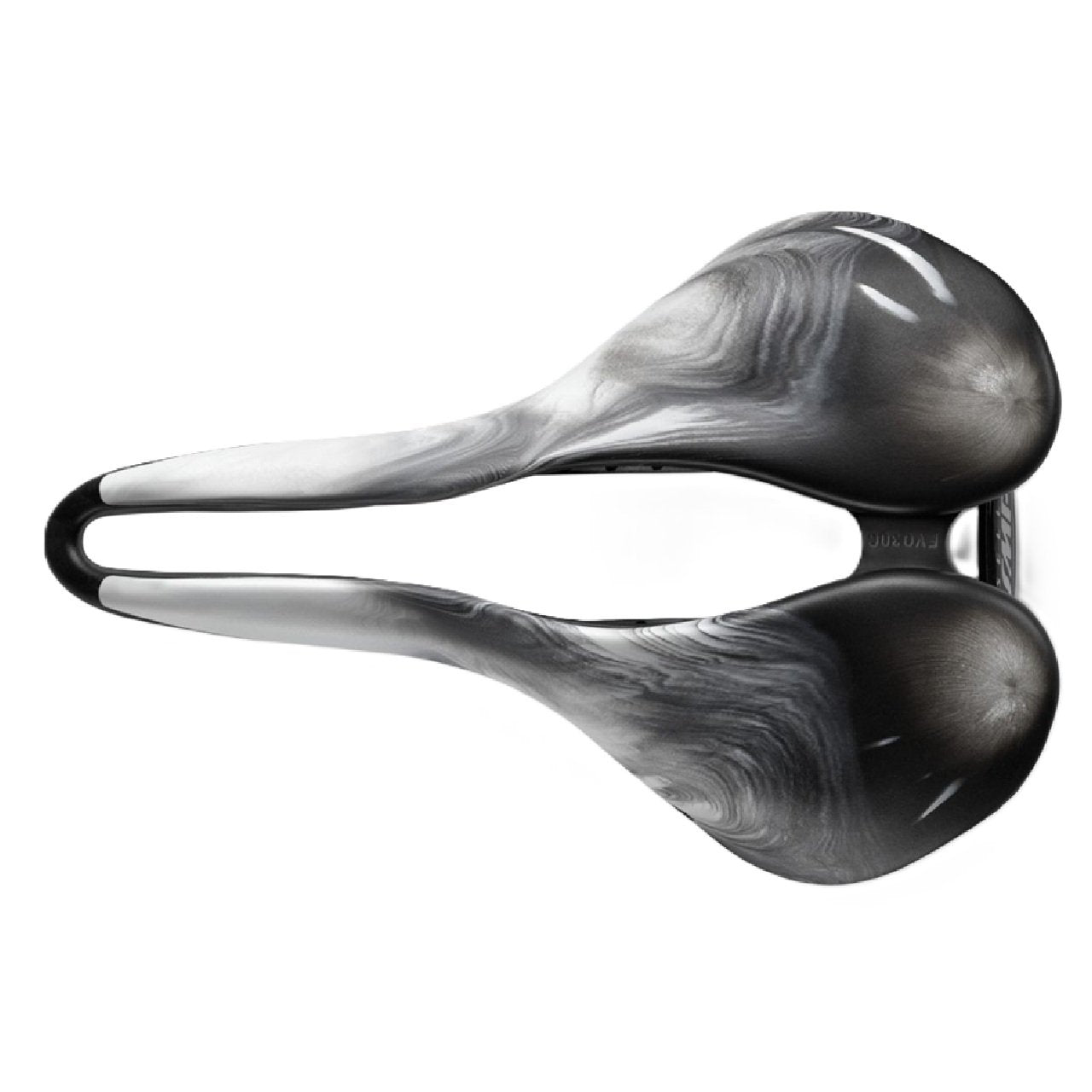 Selle SMP EVO 30C Carbon Rail Bike Saddle Lightweight Liquid Stone Black/White