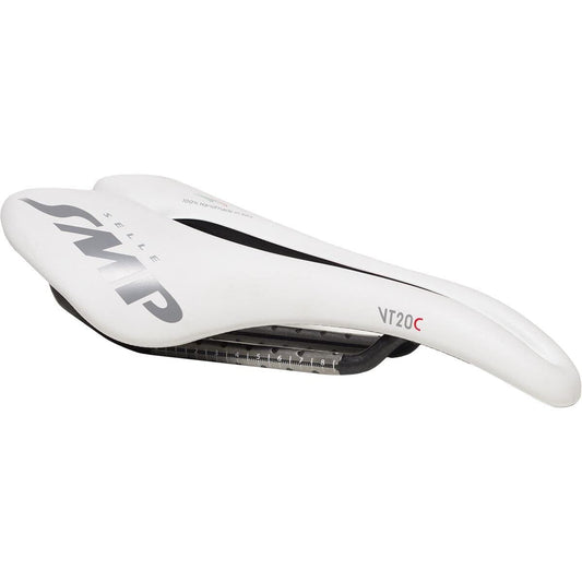 Selle SMP Vt20 C Carbon Rail bike Saddle White, 144mm W x 255mm L| Bike Seat