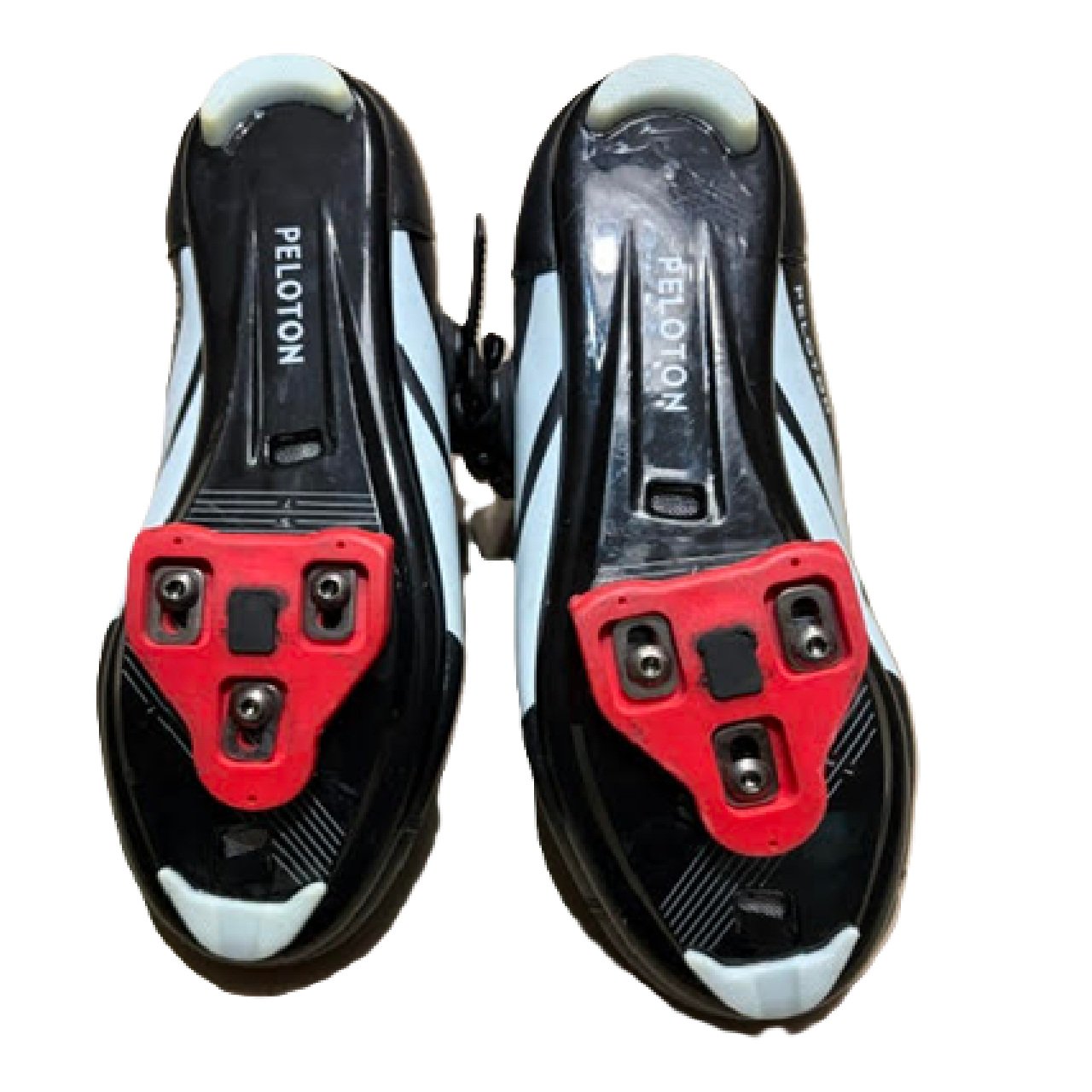Peloton Indoor Cycling Shoes EU 41 (US 8M/10W) 3-Bolt Look Delta with Red Cleats - Black bm1