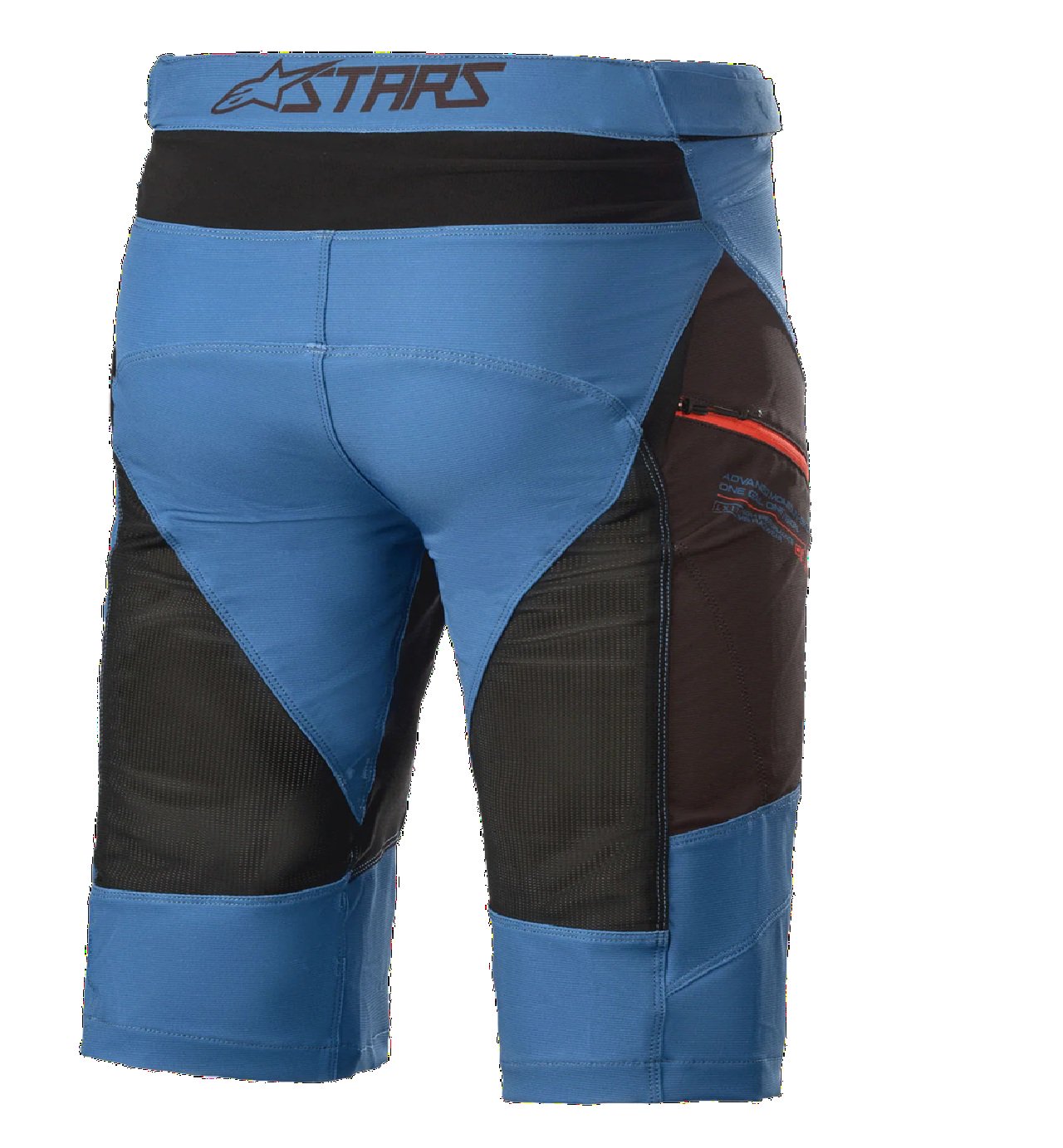 Alpinestars Drop 8.0 MTB Enduro Cycling Shorts - Mid Blue/Bright Red