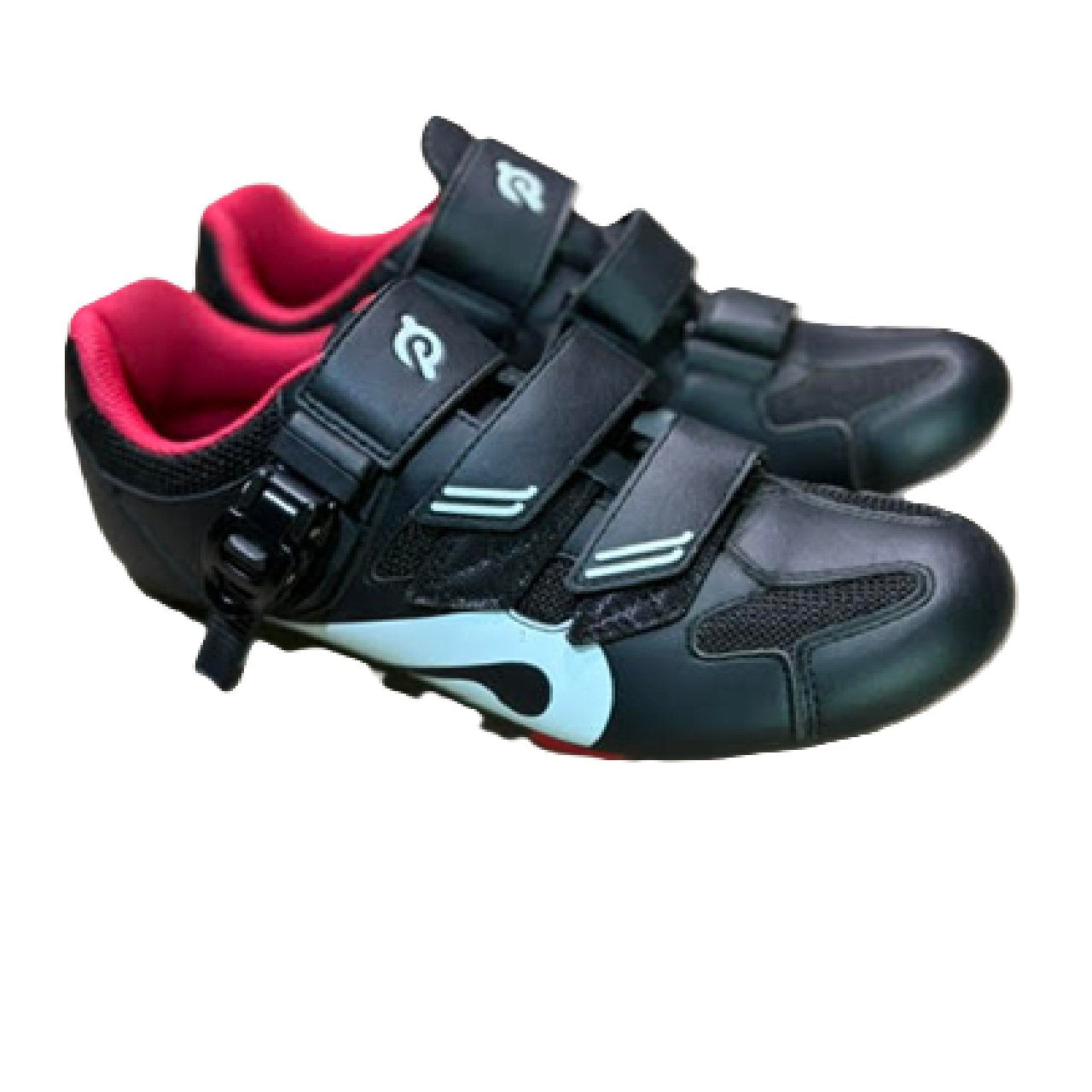 Peloton Indoor Cycling Shoes EU 41 (US 8M/10W) 3-Bolt Look Delta with Red Cleats - Black bm1