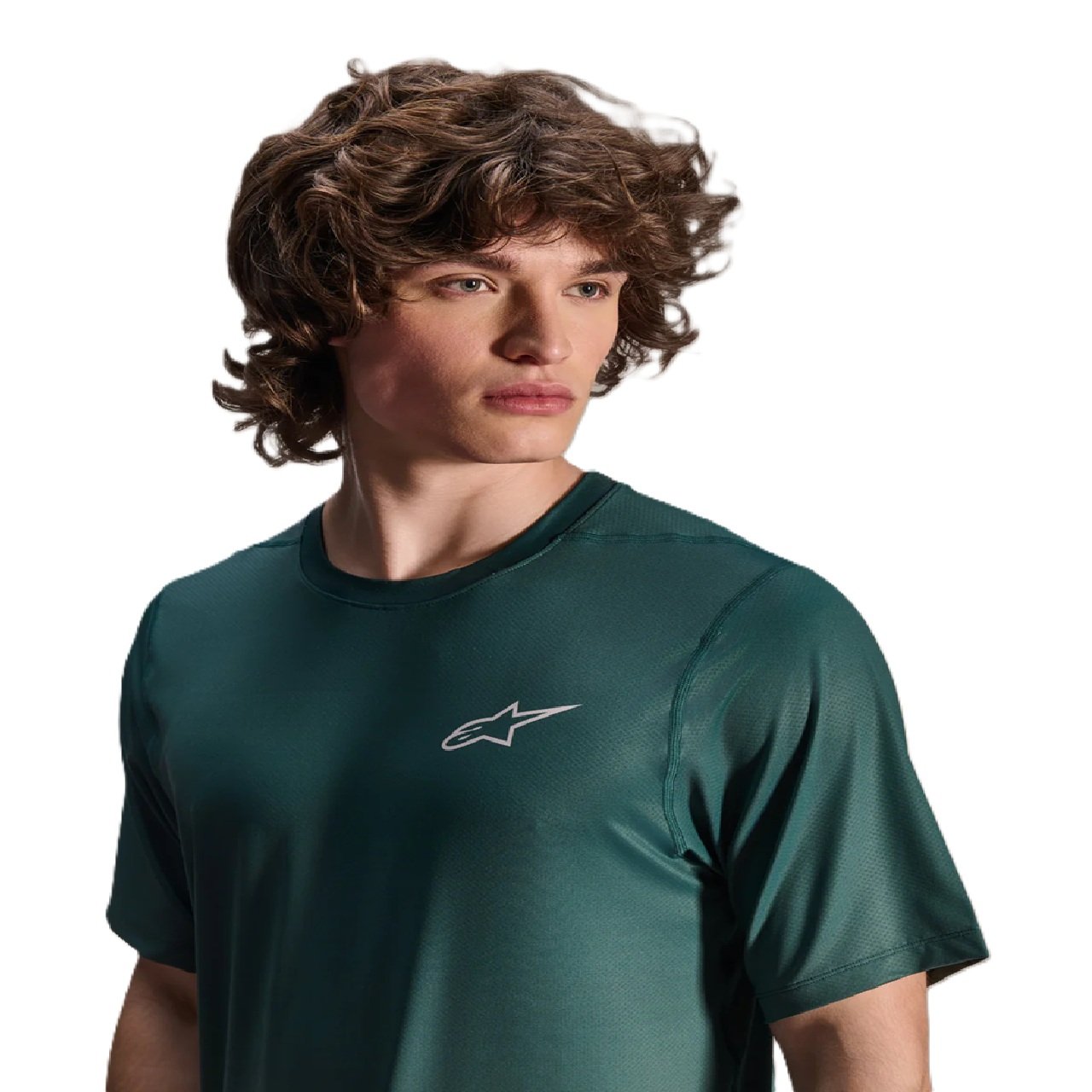 Alpinestars A-Dura Rise MTB Cycling Jersey - Short Sleeve- Pine