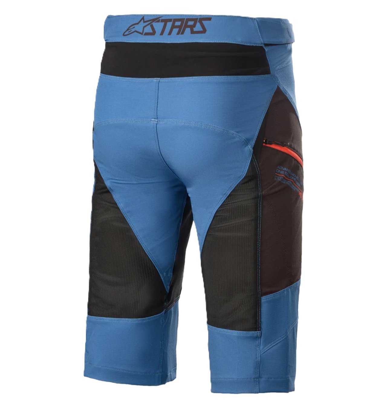 Alpinestars Drop 8.0 MTB Enduro Cycling Shorts - Mid Blue/Bright Red