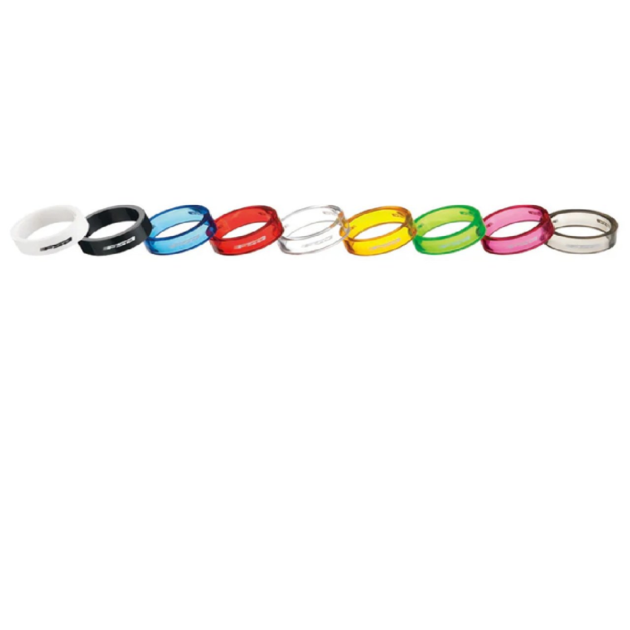 FSA Polycarbonate Headset Spacers 10mm (10 Pack) 1 1/8in