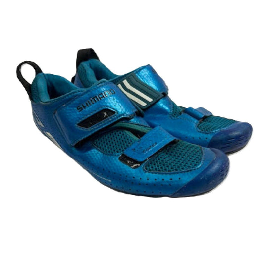 Shimano TR9 Triathlon Cycling Shoe 43 , 8.9 US Blue Used
