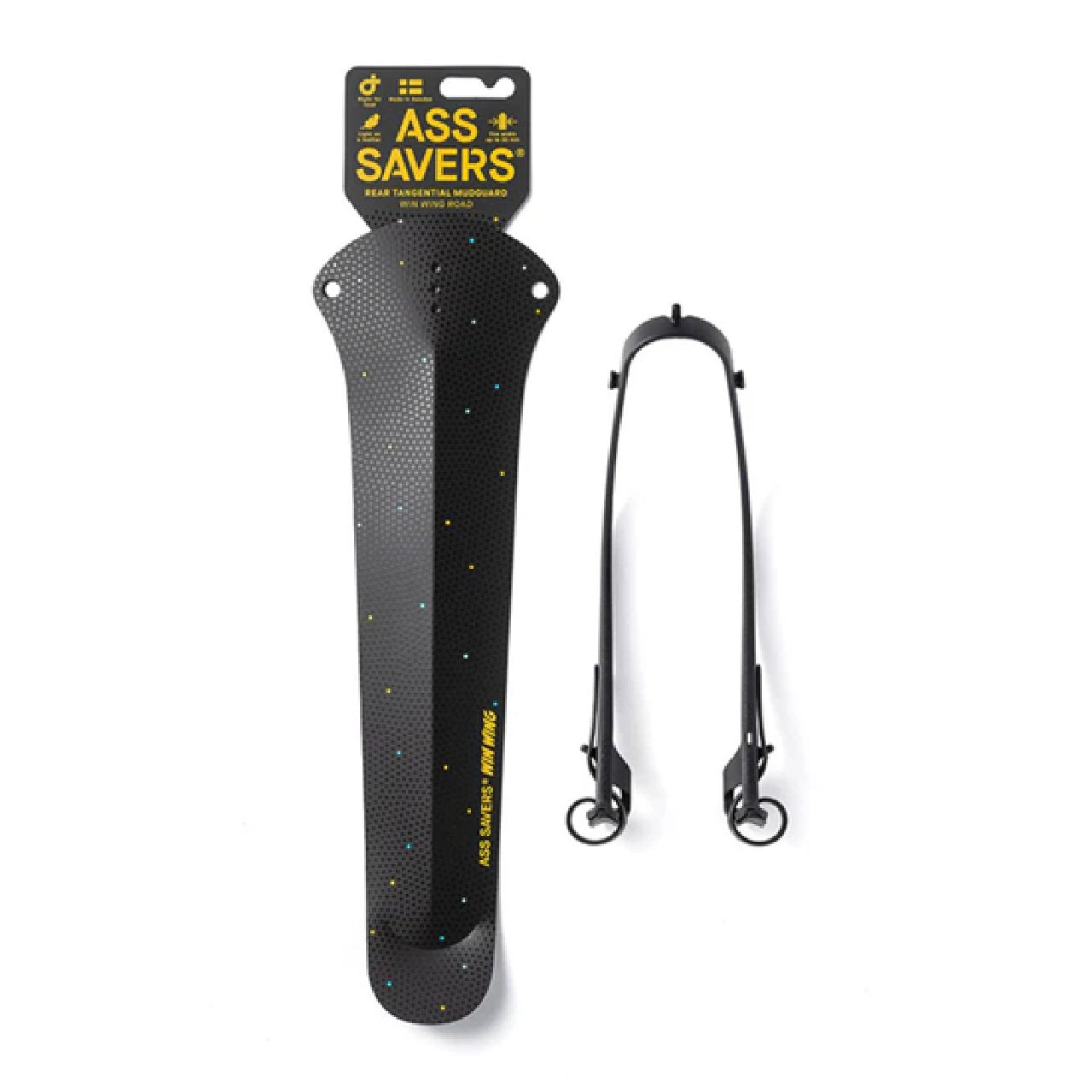 Ass Savers Win Wing 2 Road Rear Mudguard w/ Black Wishbone-Praline