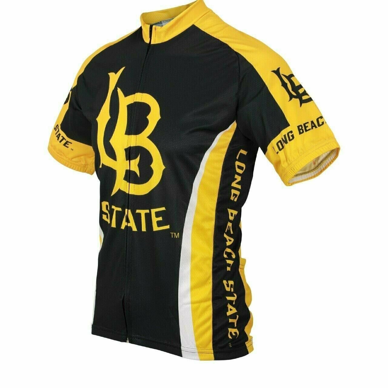 Long Beach State University College Cycling Jersey Full zip Men's