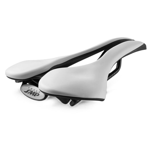 Selle SMP EVO 30C Carbon Bike Saddle - Steel Rails, White, Road/MTB/Triathlon
