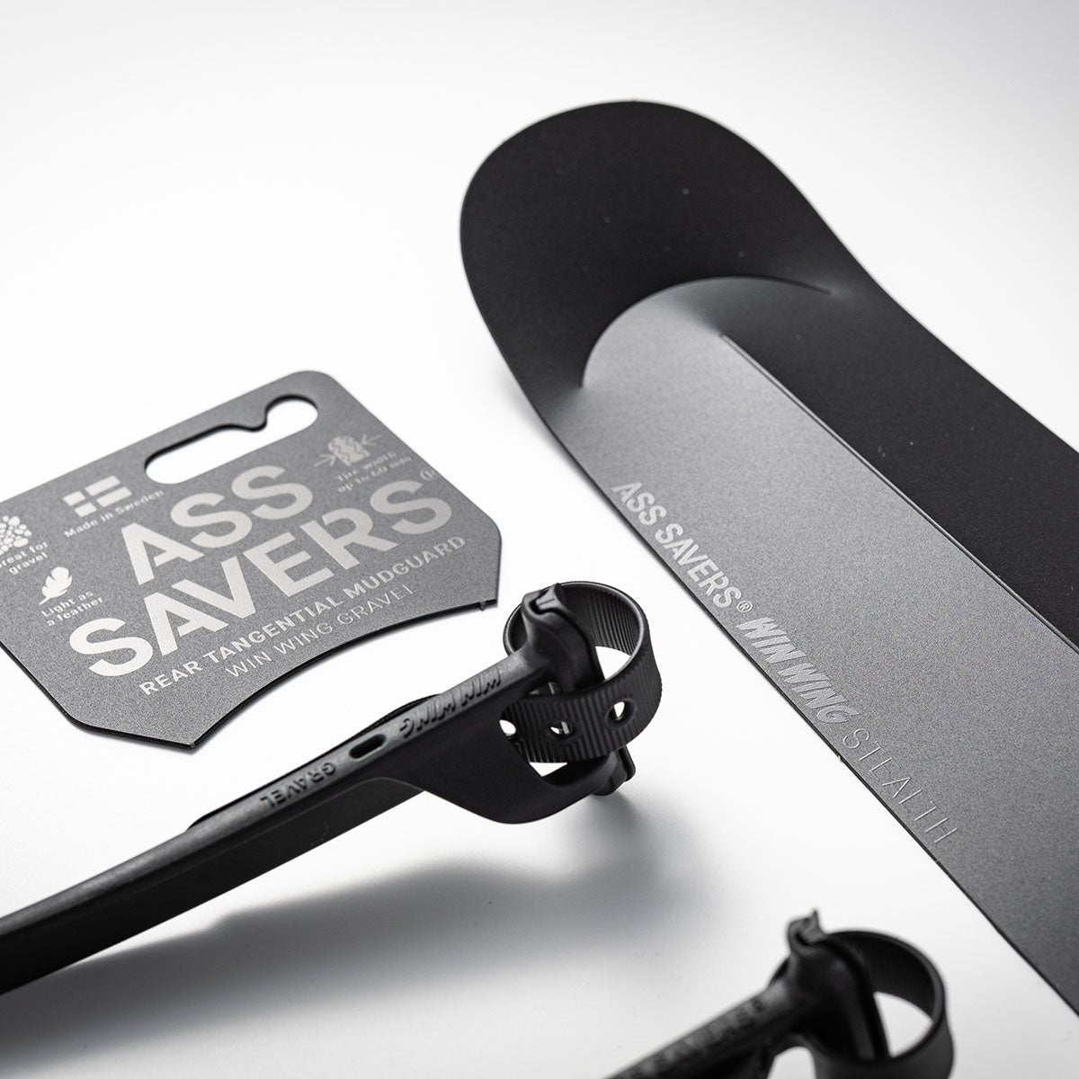 Ass Savers Win Wing 2 Road Rear Mudguard w/ Black Wishbone Squid