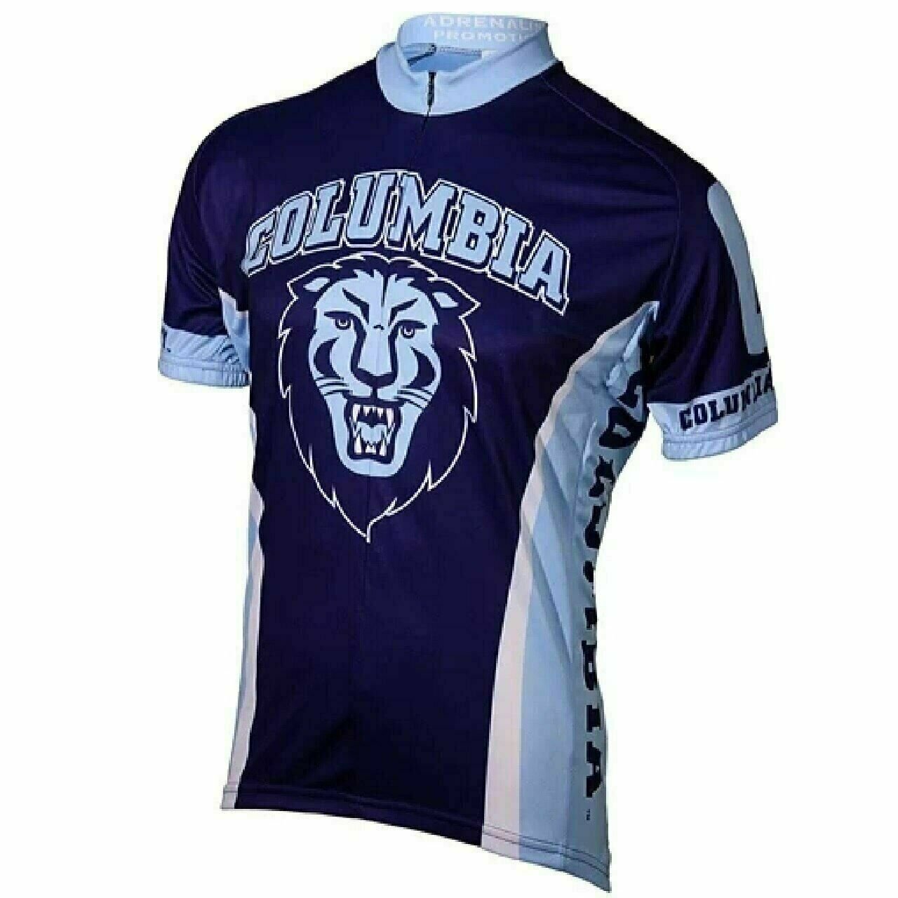 Adrenaline Promotions Columbia University Lions Full zip Cycling Jersey Men's