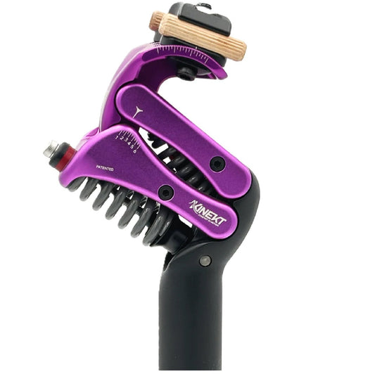 Kinekt XR Active Suspension Seatpost –Purple- Smooth Ride Upgrade for Road, Gravel & E-Bikes