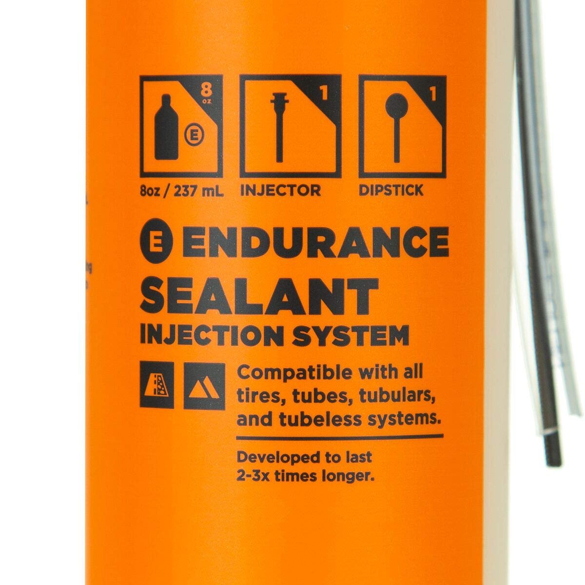 Orange Seal - Endurance Formula Tubeless Bike Tire Sealant |4oz with Injector