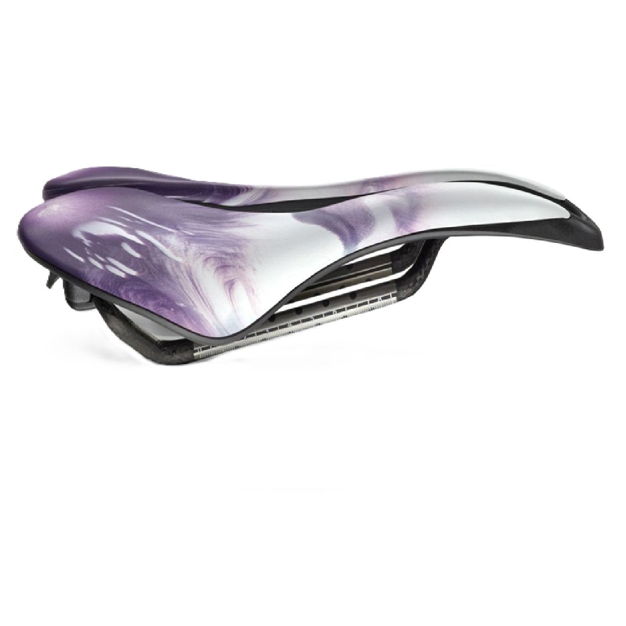 Selle SMP EVO 20C Carbon Rail Bike Saddle - Lightweight Liquid Stone Purple/White