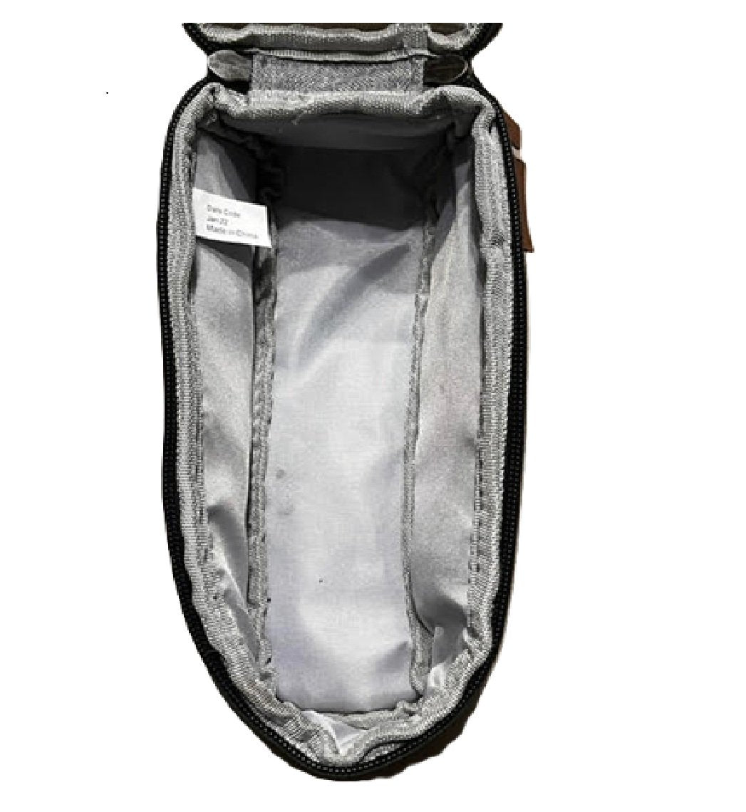 Bell Stowaway 500 Top Tube Bike Bag w/Touchscreen Phone Pocket, Charcoal Gray Bm1