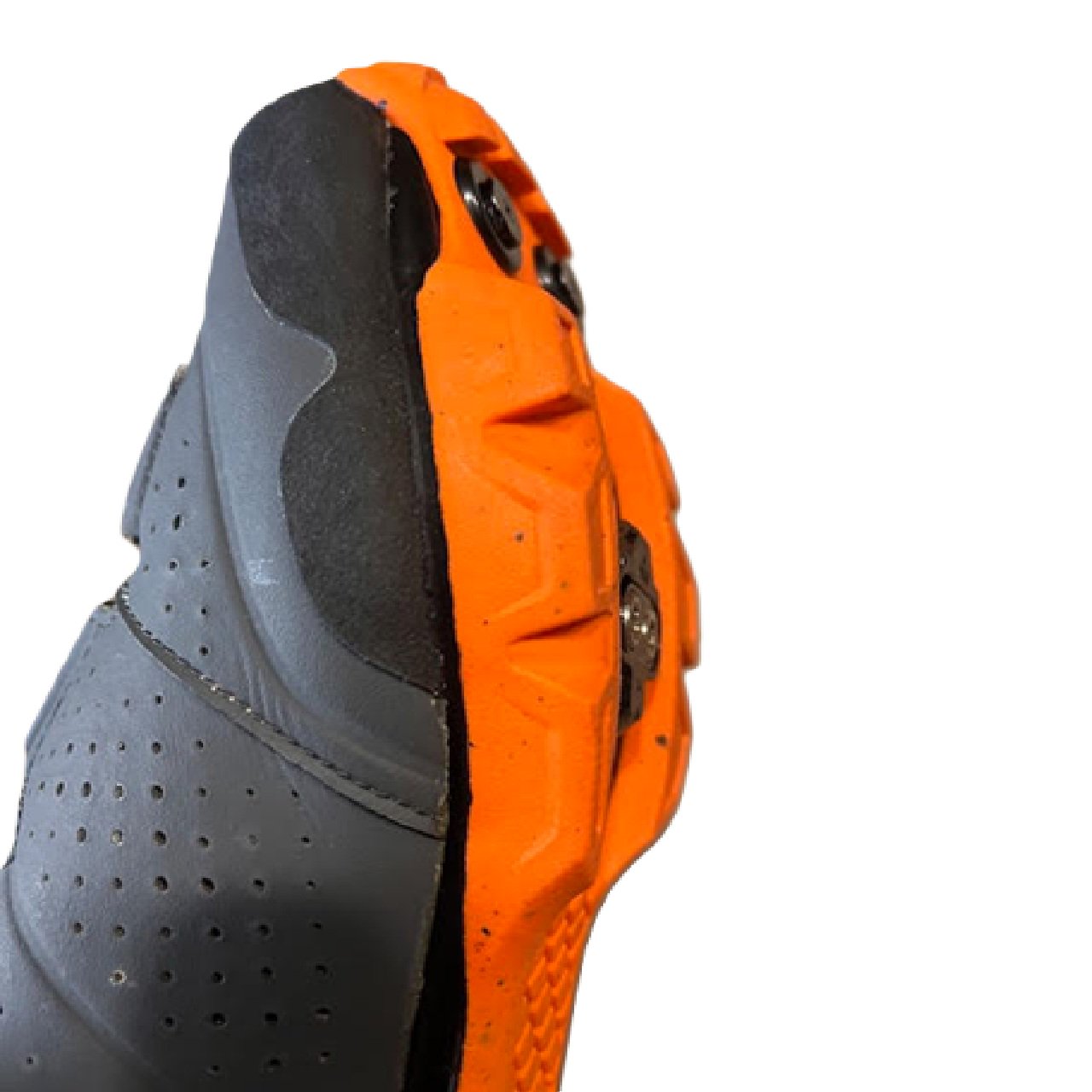Giro Privateer R Cycling Shoes MTB 42 Men's US 9  Dark Shadow Flame Orange