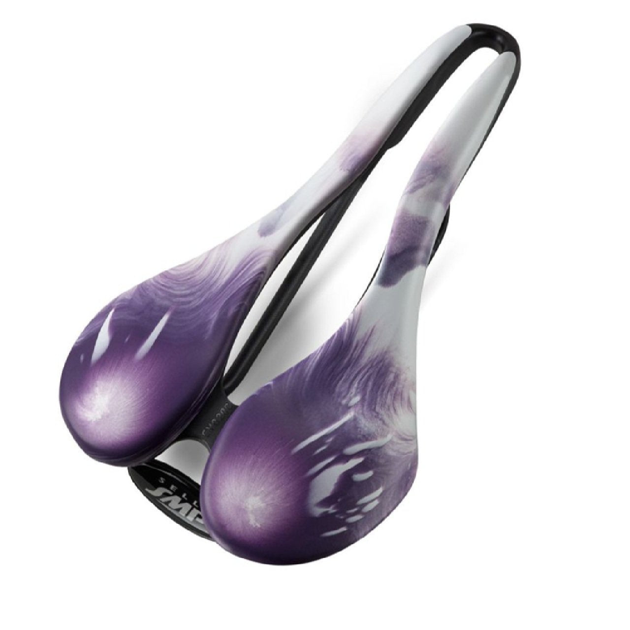 Selle SMP EVO 20C Bike Seat Liquid Stone White/Purple Saddle