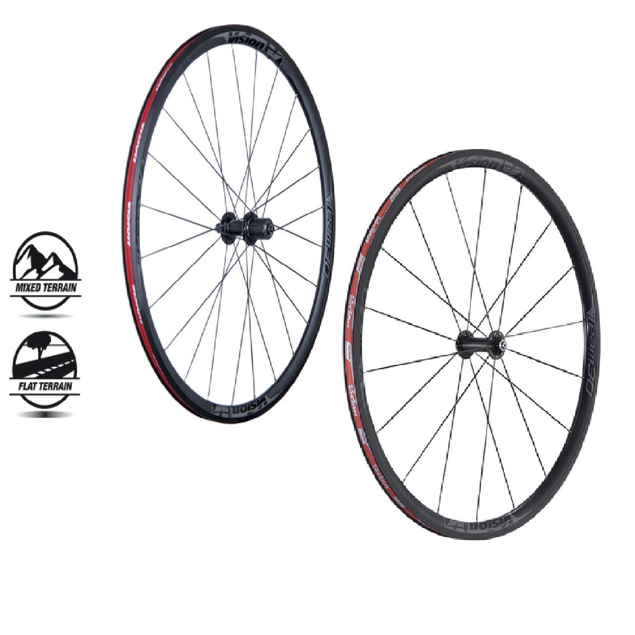 Vision Team 30 Comp TL Road Bike Aluminum 700 x 30 Wheelset